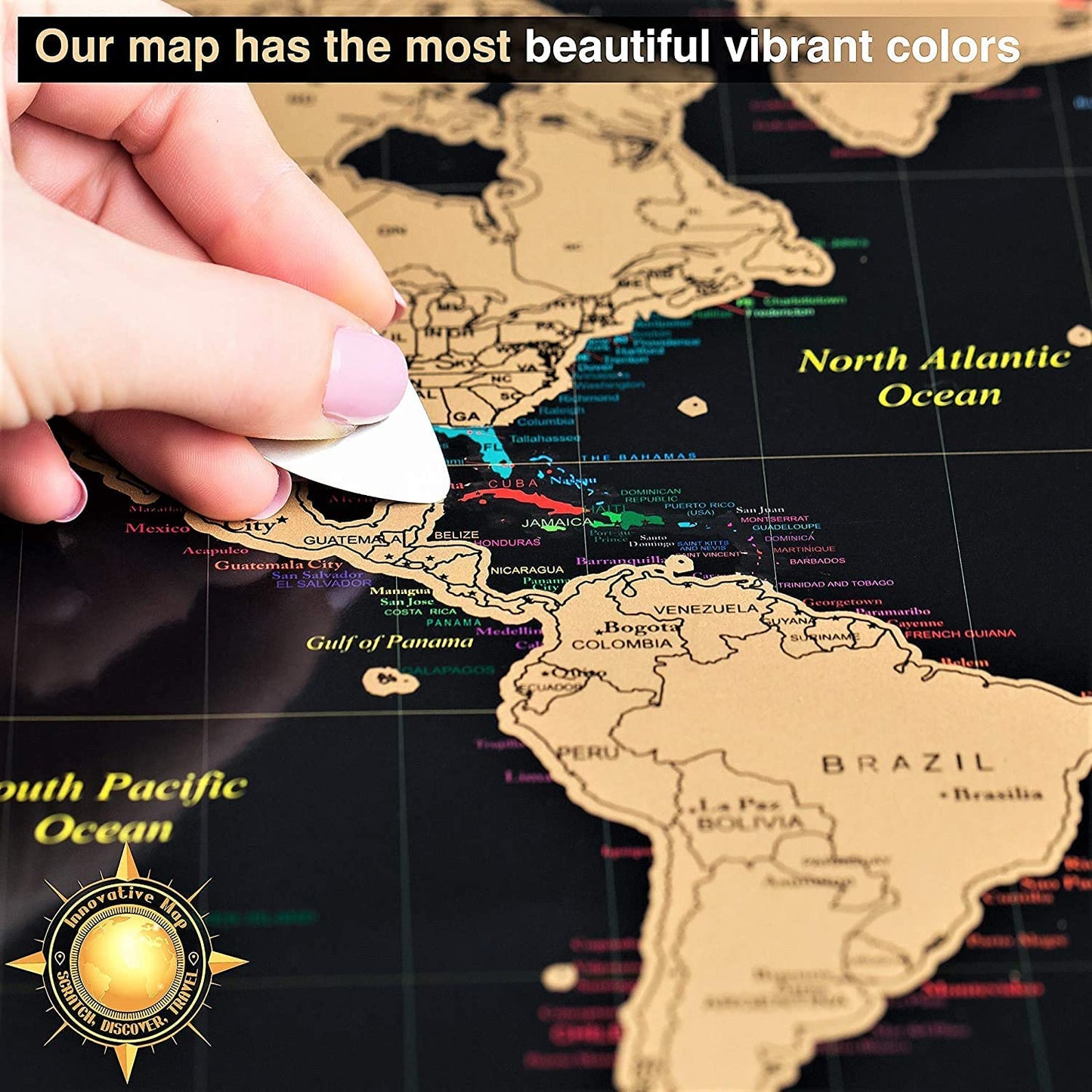 ScratchMap™ Deluxe - World Map + US Map
